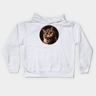 Cute Cat Face Beautiful Cat Eyes - Love Cats Kids Hoodie